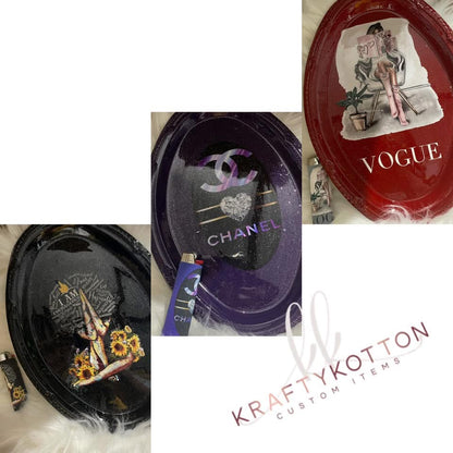 Custom Rolling Tray set