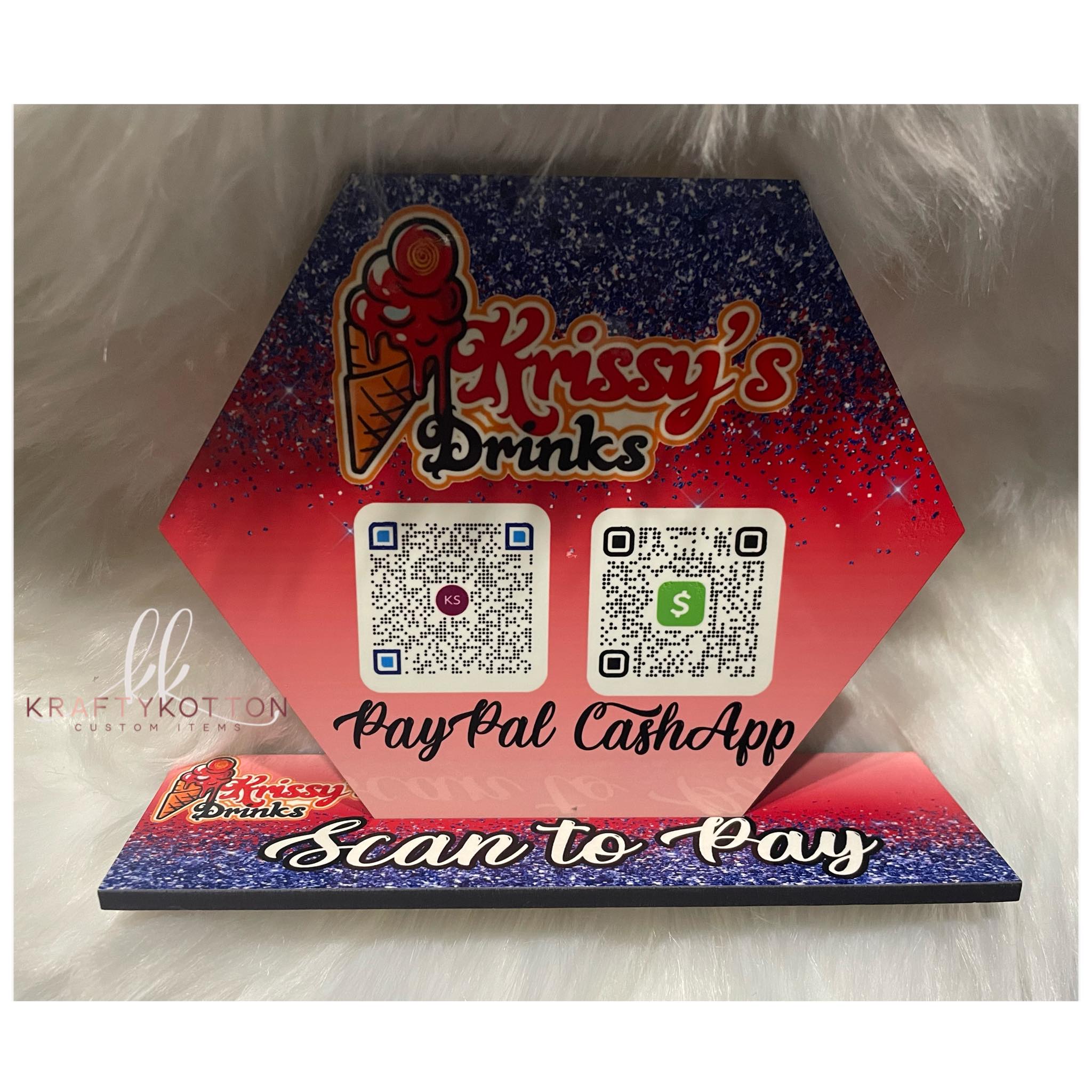 Scan & Pay/Social Media Sign – KraftyKotton